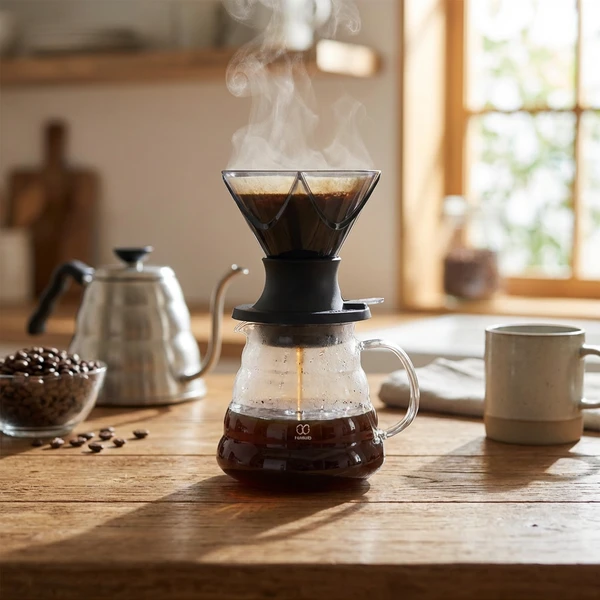 Mugen x Switch Dripper - Hario MUSD-02-B by Hario color Svart
