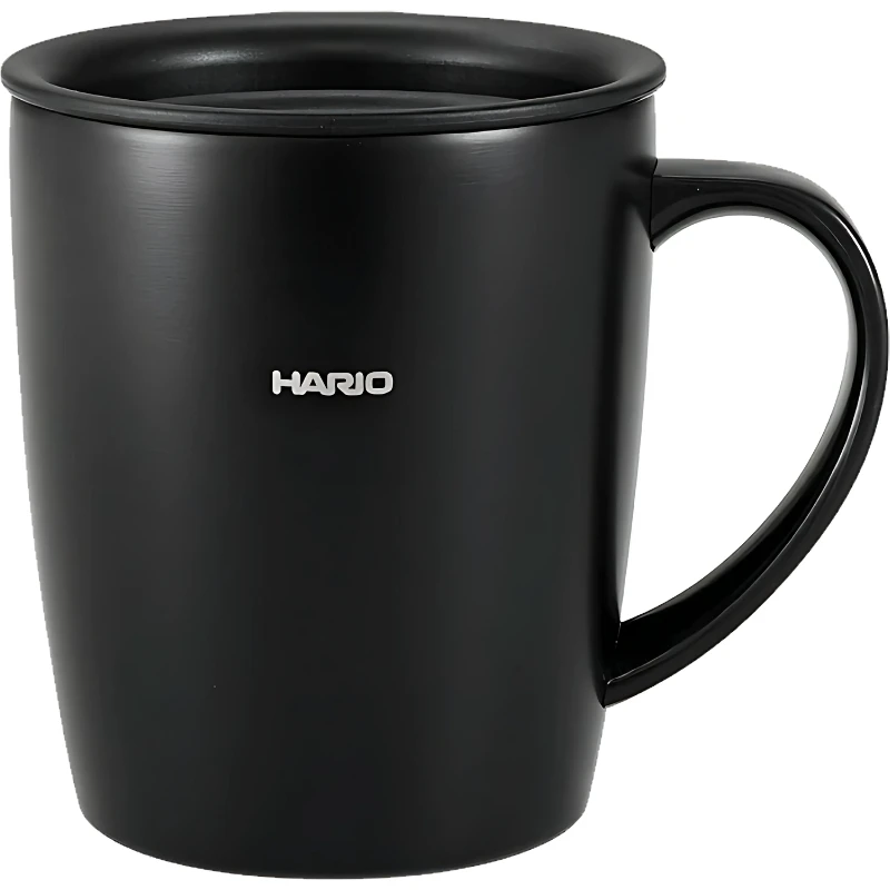 Isolert termokopp med lokk 300 ml - Hario SMF-300-B by Hario color Svart