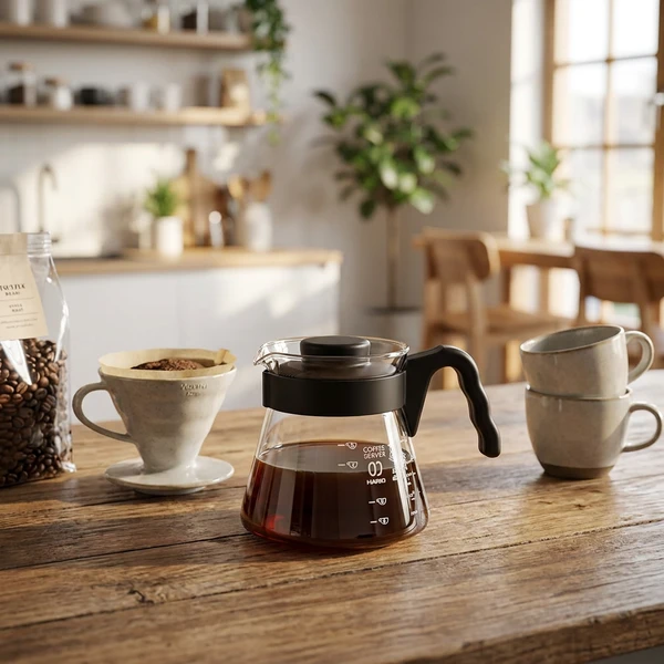 V60 Kaffekanne 450 ml – Hario VCS-01B by Hario color Svart