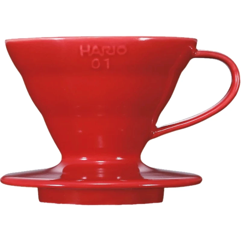 V60 Kaffedrypper 01 Keramikk / Rød - Hario VDCR-01-R by Hario color Svart