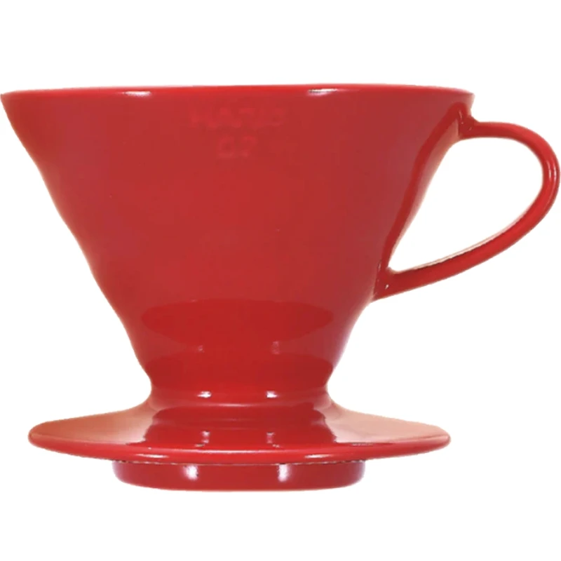V60 Kaffedripper 02 Keramikk / Rød - Hario VDCR-02-R by Hario color Svart
