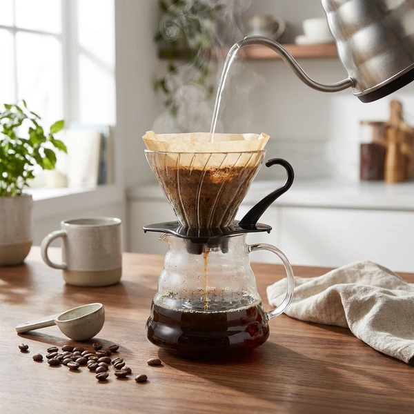 V60 Glassdripper 01 / Svart - Hario VDGR-01-B by Hario color Svart