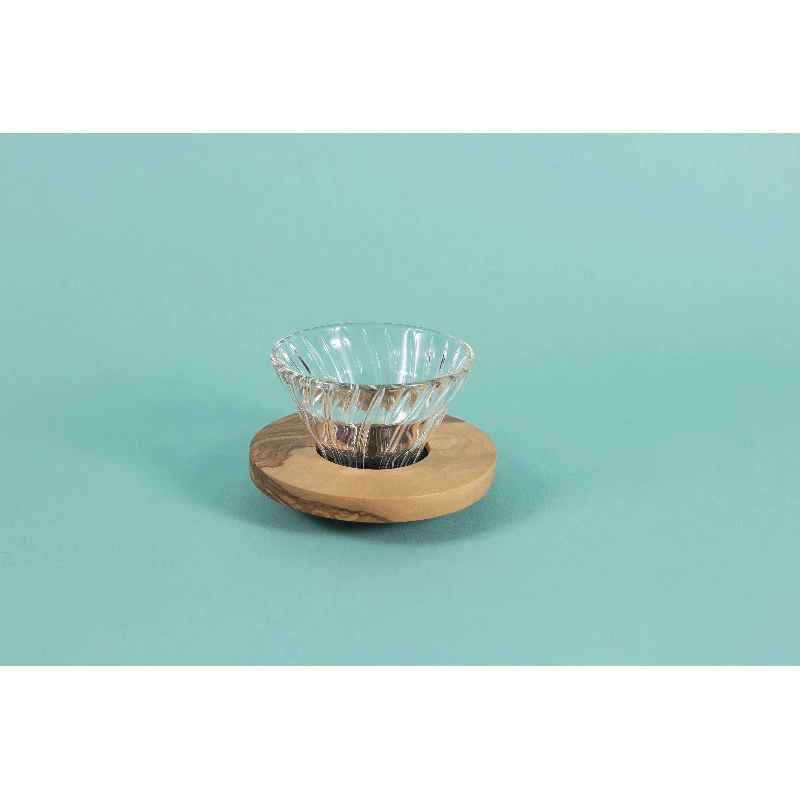 V60 Glasdripper 01 / Oliventræ - Hario VDGR-01-OV by Hario color Svart