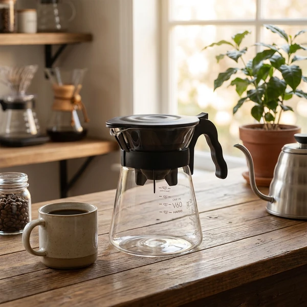V60 Drip-in Kaffebrygger - Hario VDIR-02-B by Hario color Svart