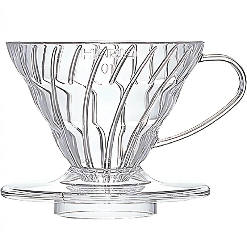 V60 Kaffedripper 01 / Klar - Hario VDR-01-T by Hario color Svart