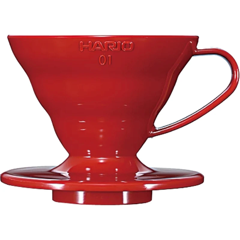 V60 Kaffedripper 01 / Rød (PP) - Hario VDR-01-R by Hario color Svart