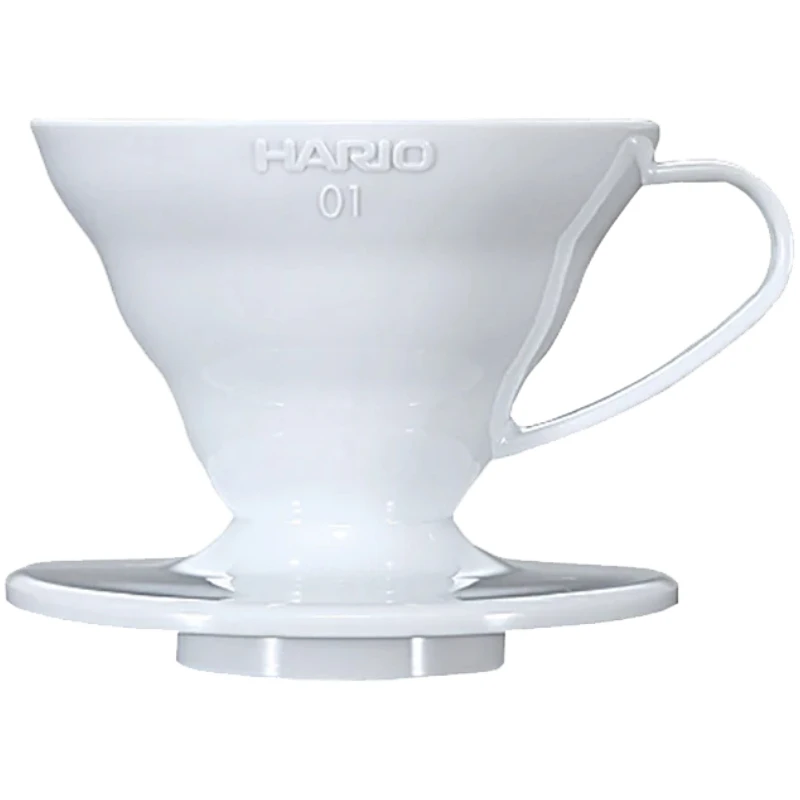V60 Kaffedripper 01 / Hvit (PP) - Hario VDR-01-W by Hario color Svart