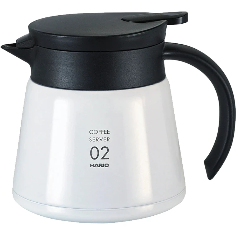 V60 Termokanne Hvit 600 ml - Hario VHS-60W by Hario color Svart