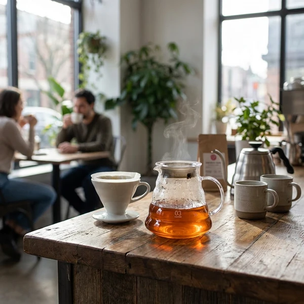 V60 Glasskanne 800 ml – Hario XGSR-80-TB by Hario color Svart