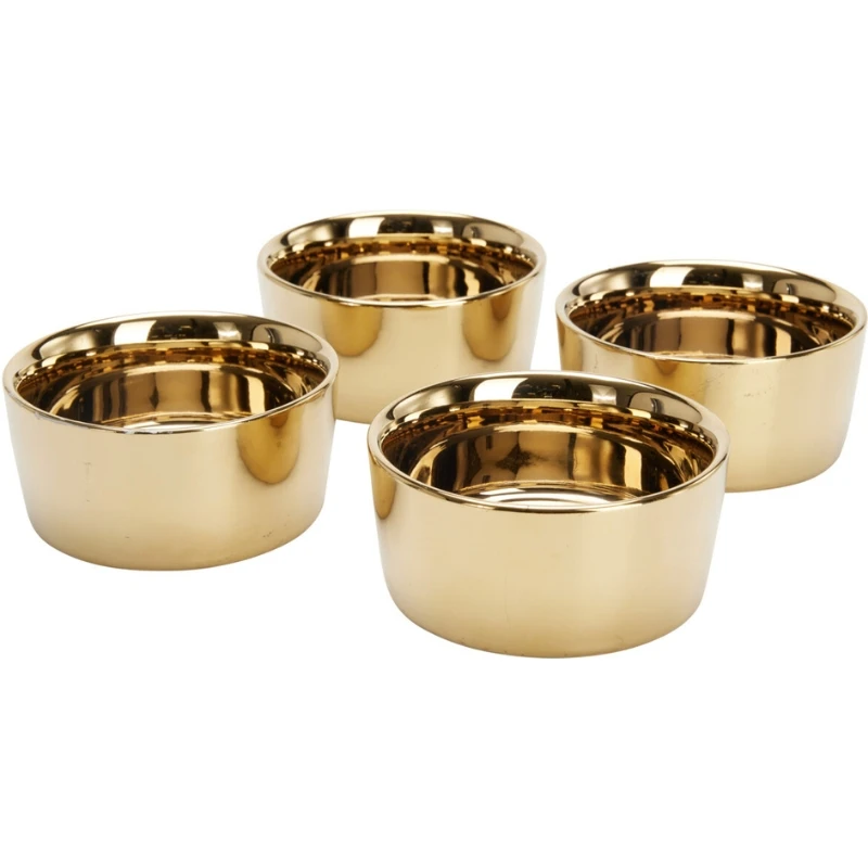Serveringsskåler sett med 4 stk. i steintøy Ø15 cm 210001380 by Koop color Svart