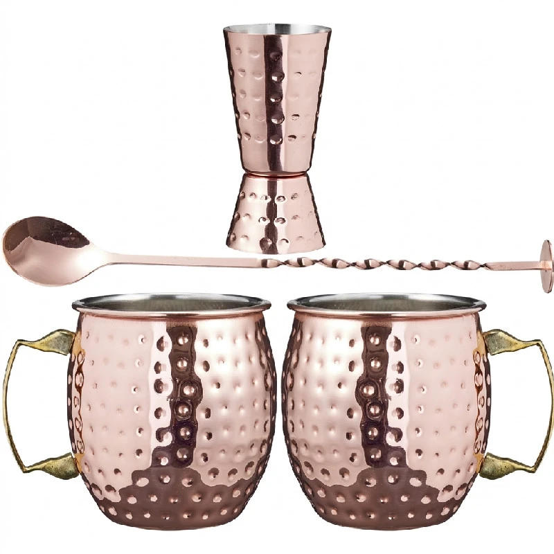Cocktailsett Moscow Mule 4 deler A15000100 by Koop color Svart
