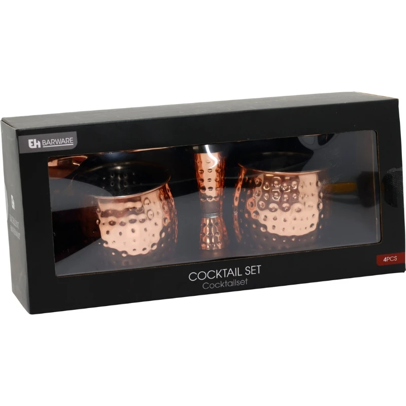 Cocktailsett Moscow Mule 4 deler A15000100 by Koop color Svart