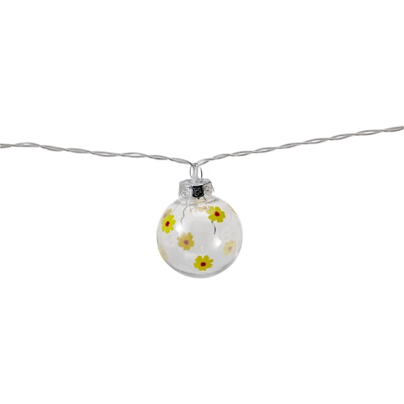 LED-lyslenke 10 stk. blomsterdesign AF5700250 by Koop color Svart