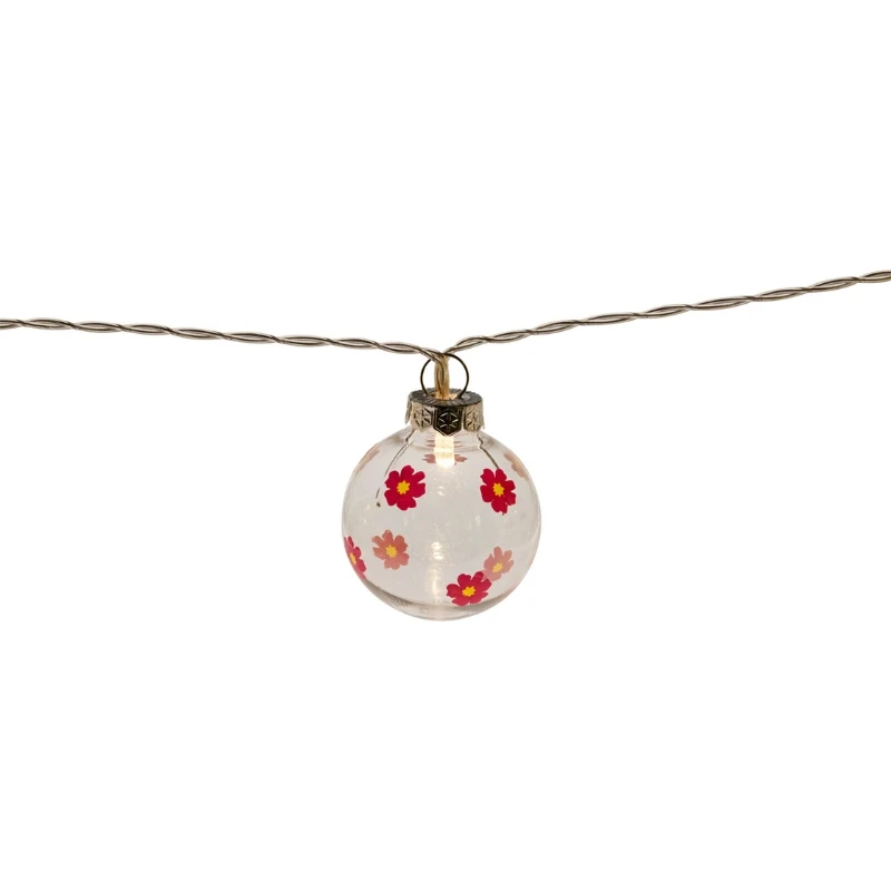 LED-lyslenke 10 stk. blomsterdesign AF5700250 by Koop color Svart