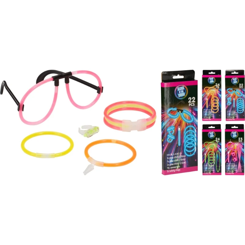 Selvlysende partypakke DL8000030 by Koop color Svart