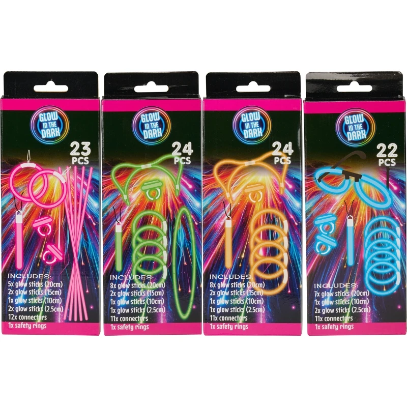 Selvlysende partypakke DL8000030 by Koop color Svart