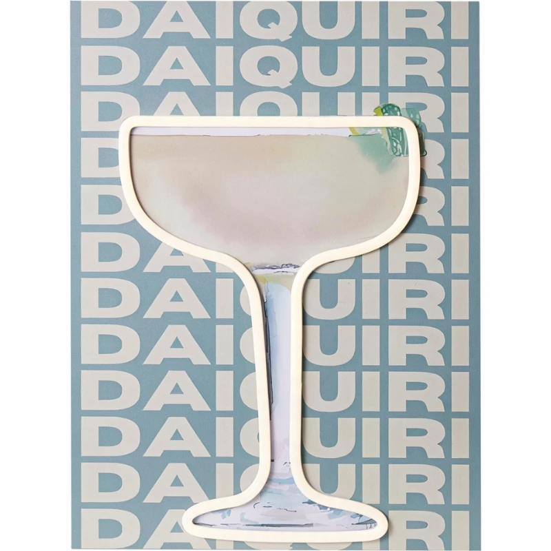 Veggdekorasjon neon Cocktails 40 cm NE1100000 by Koop color Svart