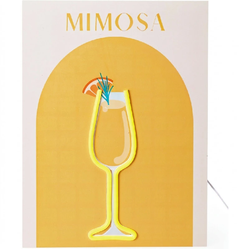 Veggdekorasjon neon Cocktails 40 cm NE1100000 by Koop color Svart