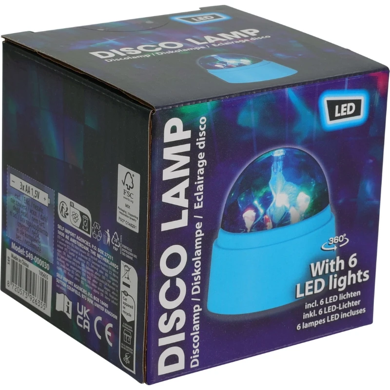 Diskolampe Ø9xH10 cm S49000030 by Koop color Svart