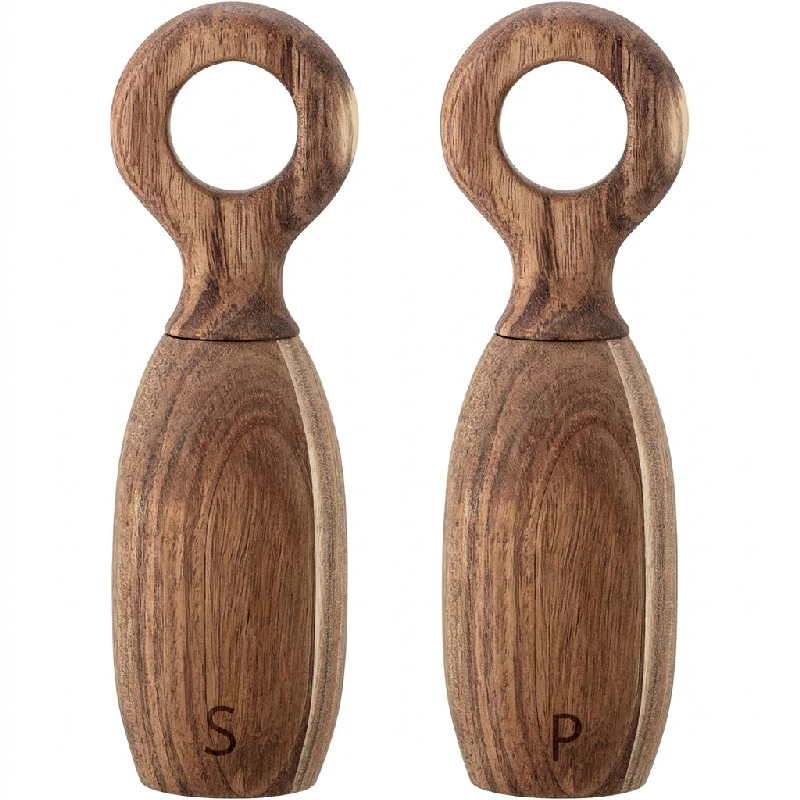 Martim Salt & Pepperkvern, Natur, Akasie 2 stk 40129675 by Bloomingville color Svart
