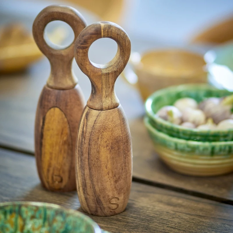 Martim Salt & Pepperkvern, Natur, Akasie 2 stk 40129675 by Bloomingville color Svart
