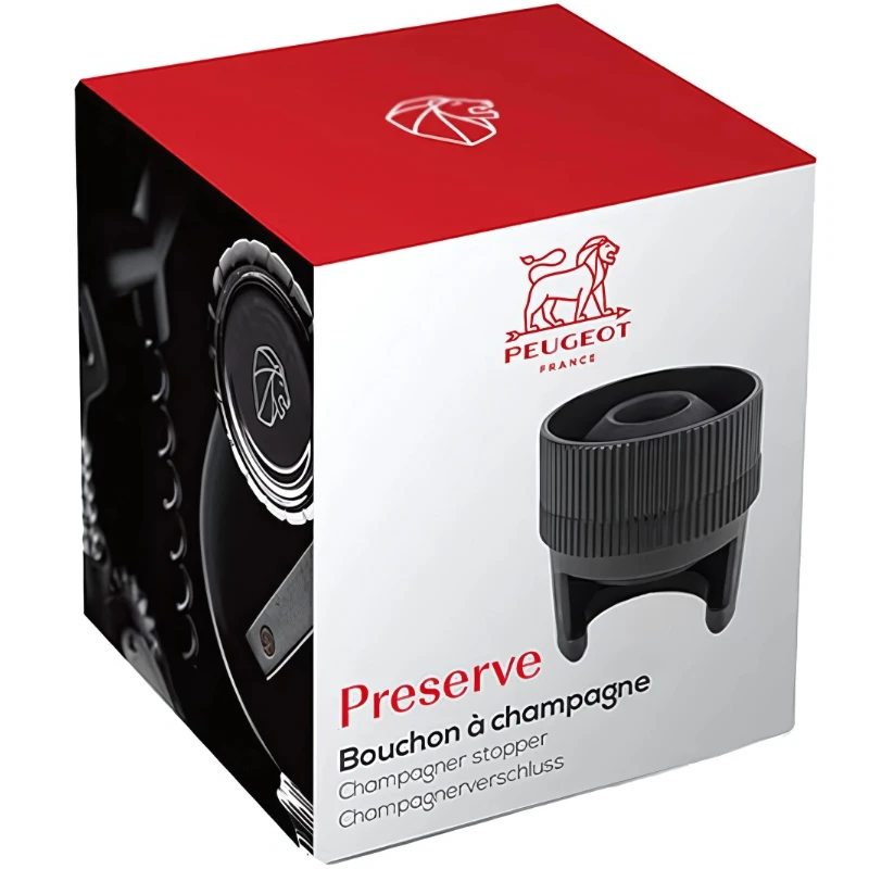 Peugeot Preserve musserende vinstopper dobbel funksjon 210878 by Peugeot color Karbon