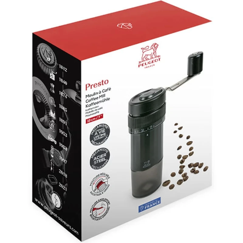 Peugeot Presto kaffekvern 18 cm 42349 by Peugeot color Svart
