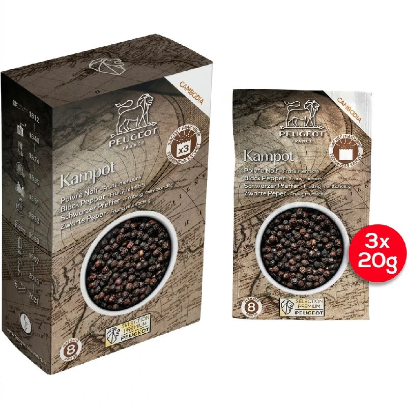 Peugeot Kampot Sort Pepper 60g 42462 by Peugeot color Svart