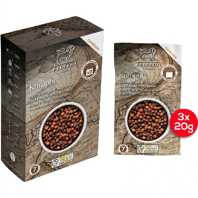 Peugeot Kampot rød pepper 60 g 42479 by Peugeot color Svart