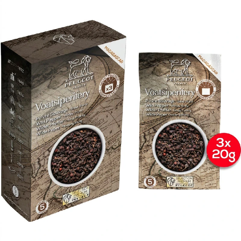 Peugeot Voatsiperifery Pepper 60 g 42493 by Peugeot color Svart