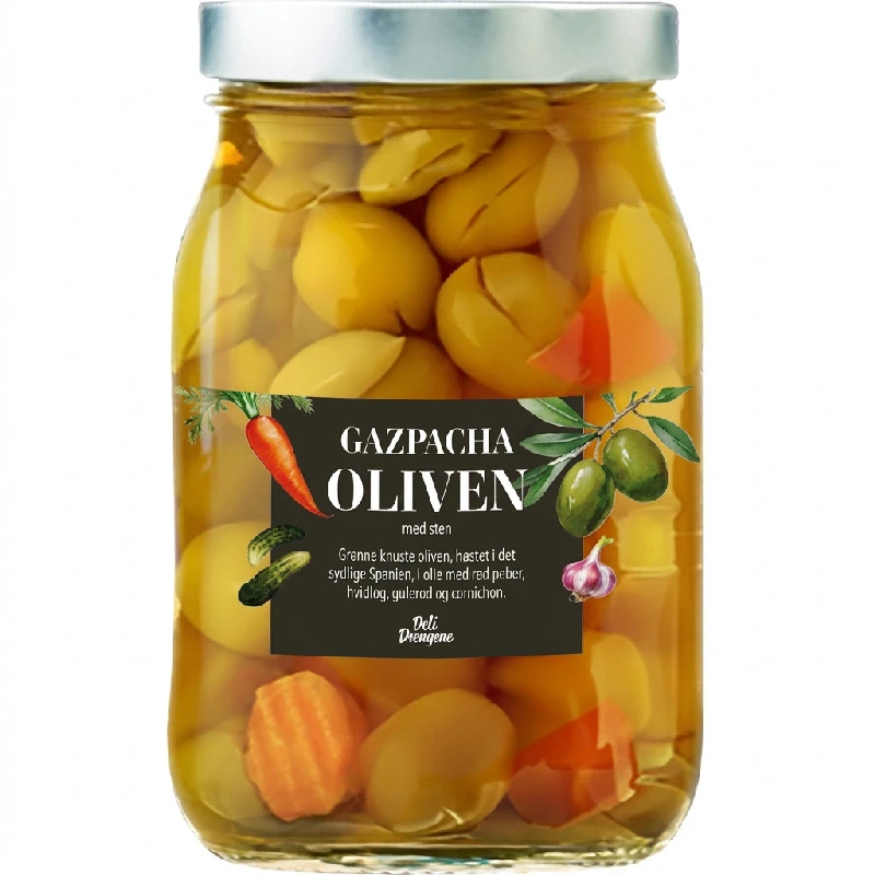 Manzanilla Oliven Hele 750 ml 2151 by Deli Drengene color Svart