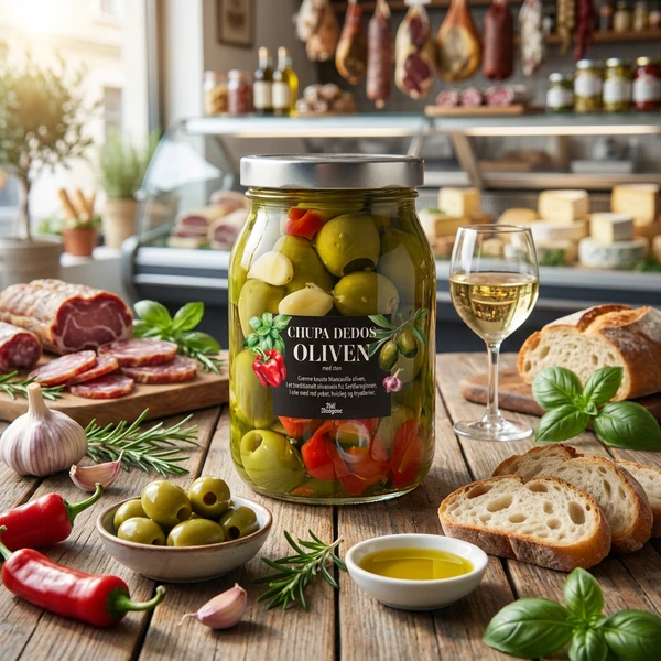 Hojiblanca Oliven Hele 750 ml 2152 by Deli Drengene color Svart
