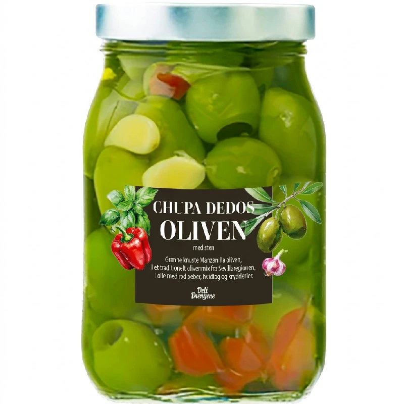 Hojiblanca Oliven Hele 750 ml 2152 by Deli Drengene color Svart
