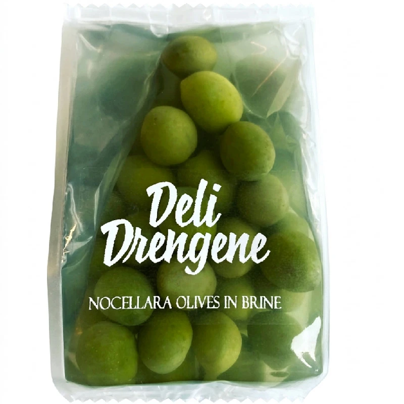 Grønne Nocellara Oliven Hele 200g 2161 by Deli Drengene color Svart