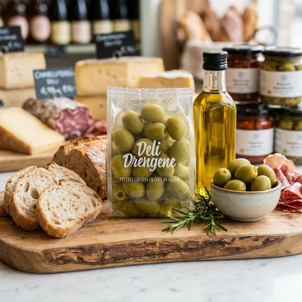 Mammouth Oliven Hele 200g 2163 by Deli Drengene color Svart