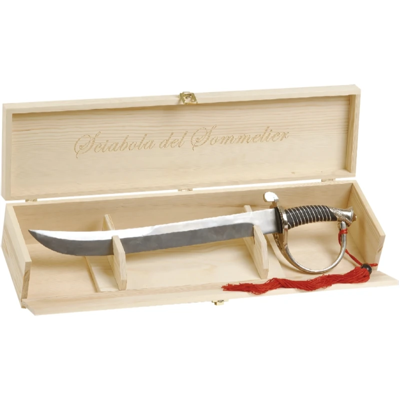 Champagnesabel i rustfritt stål CSABRE1 by Barprofessional color Svart
