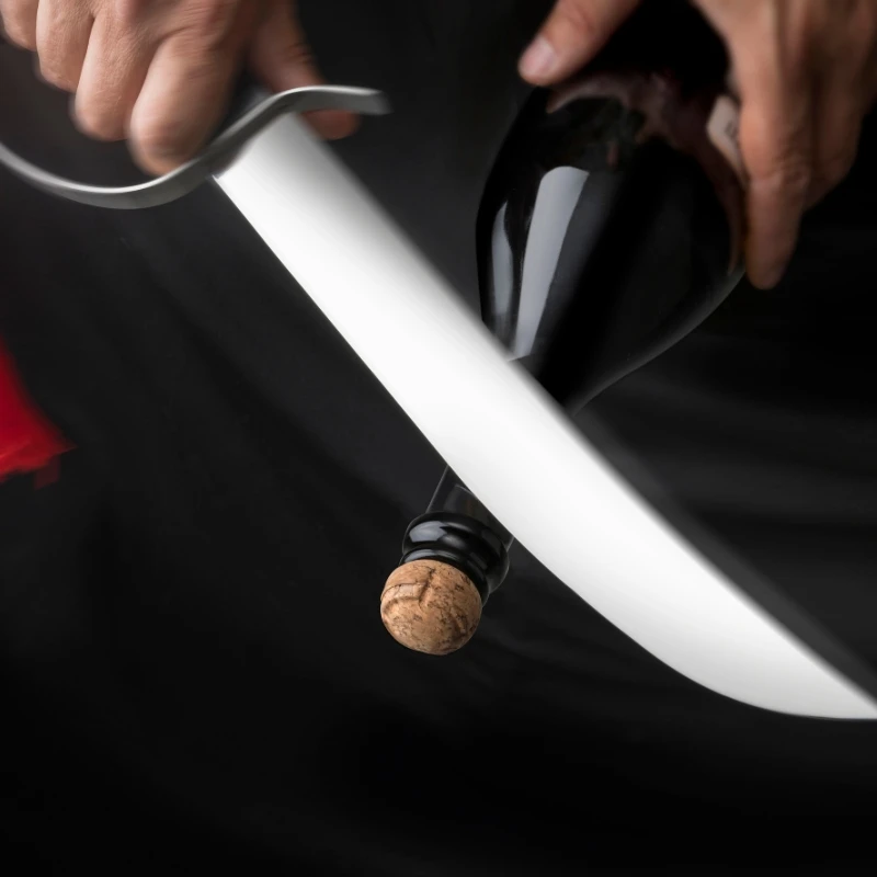 Champagnesabel i rustfritt stål CSABRE1 by Barprofessional color Svart