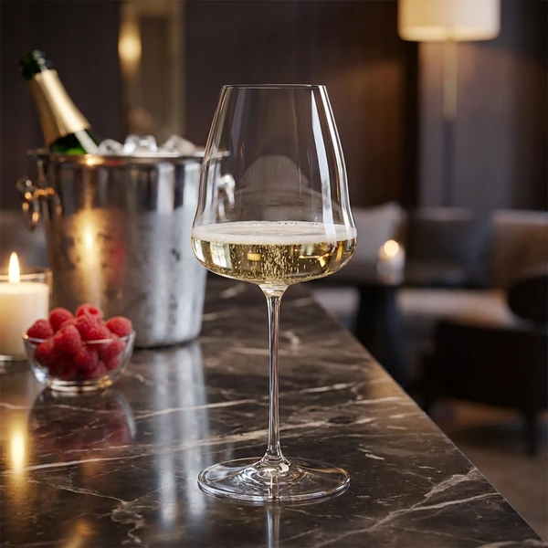 Riedel Winewings Champagne Vinglass 932334 by Riedel color Svart