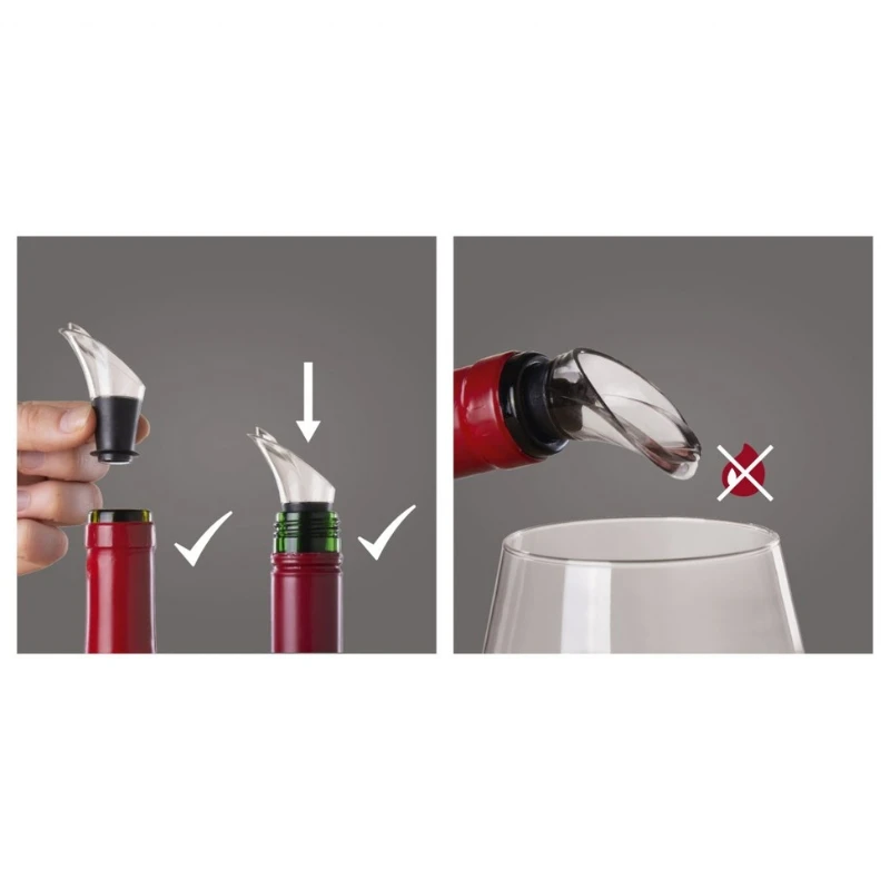 Vacu Vin skjenketut Crystal - 2 stk V1854060 by Vacu Vin color Svart