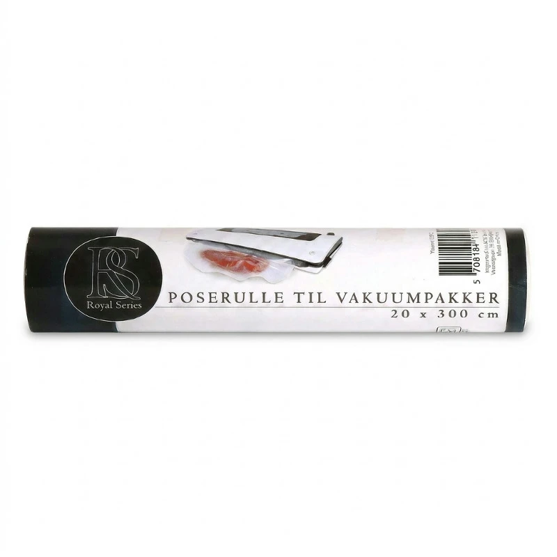 Poserull til vakuumpakker/sous vide | 20 x 300 cm | Royal Series 11691AG by Royal Series color Svart