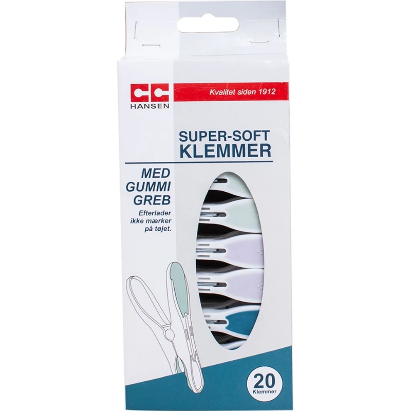 CC Hansen Super-soft klyper i plast 1263AG by CC Hansen color Assorterad