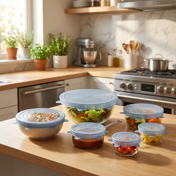Gjenbrukbare silikonlokk | Runde | Royal Series 12695AG by Royal Series color Svart