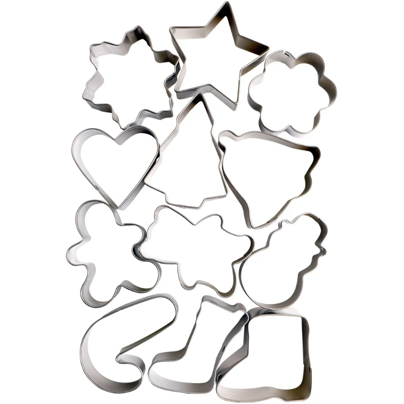 Pepperkakeformer til julefigurer 12 stk. - Royal Series 12729AG by Royal Series color Standaard