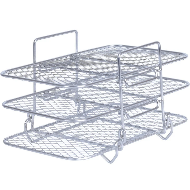 Rack til airfryer | 3-lags rist | Rektangulær 14362AG by Airfryer color Silver/Metall