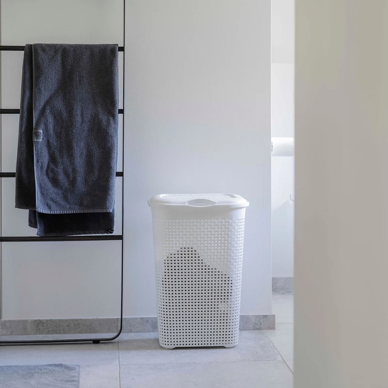 Rattan Skittentøyskurv Hvit | Plast1 175006AG by Plast1 color Vit