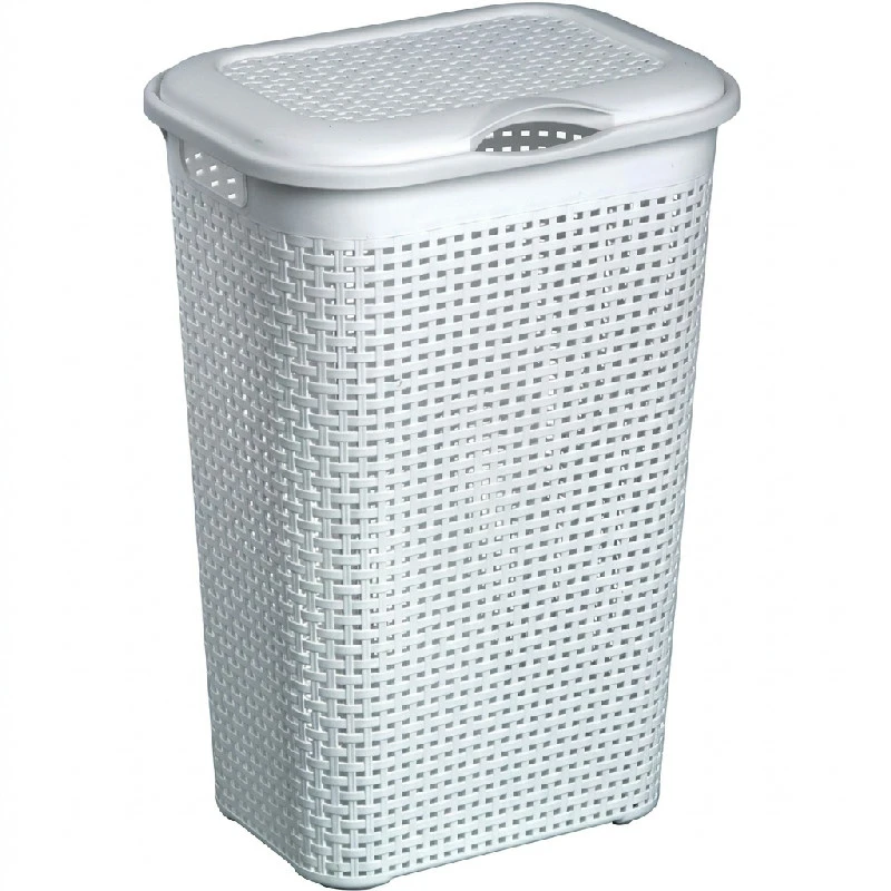 Rattan Skittentøyskurv Hvit | Plast1 175006AG by Plast1 color Vit