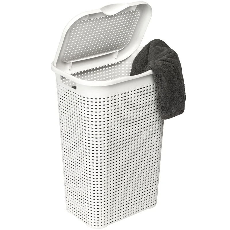 Rattan Skittentøyskurv Hvit | Plast1 175006AG by Plast1 color Vit