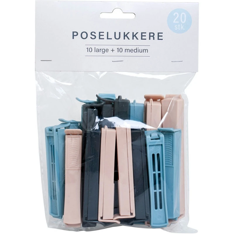 Poseklemmer 20 stk. - CC Hansen 2942AG by CC Hansen color Assorterad