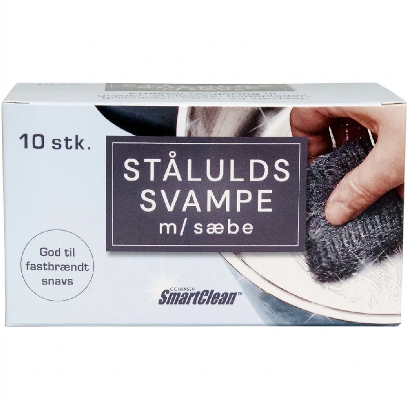 Stålullsvamper med såpe | 10 stk./pk. | CC Hansen 3646AG by CC Hansen color Assorterad