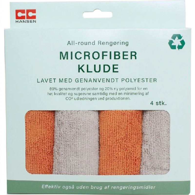 CC Hansen Mikrofiberkluter 30x30 cm 4 stk. 4260AG by CC Hansen color Svart